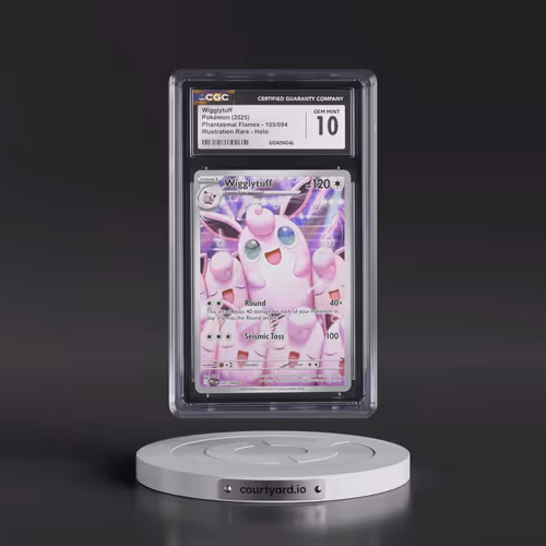 2025 Phantasmal Flames - PFL EN #105/094 Wigglytuff - Illustration Rare Holo (CGC 10 GEM MINT)