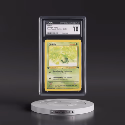 2000 Team Rocket #63/82 Oddish - 1st Edition 1st Edition (CGC 10 GEM MINT)