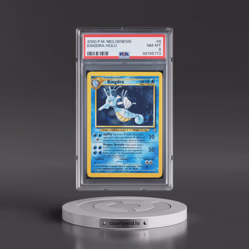2000 Pokémon Neo Genesis #8 Kingdra - Holo (PSA 8 NM-MT)