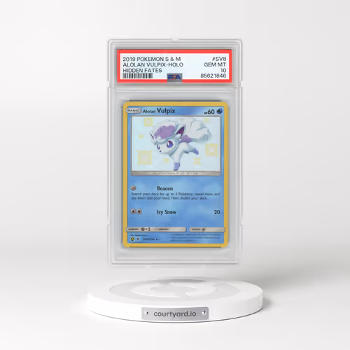 2019 Pokémon Sun & Moon Hidden Fates #SV8 Alolan Vulpix - Holo (PSA 10 GEM MINT)