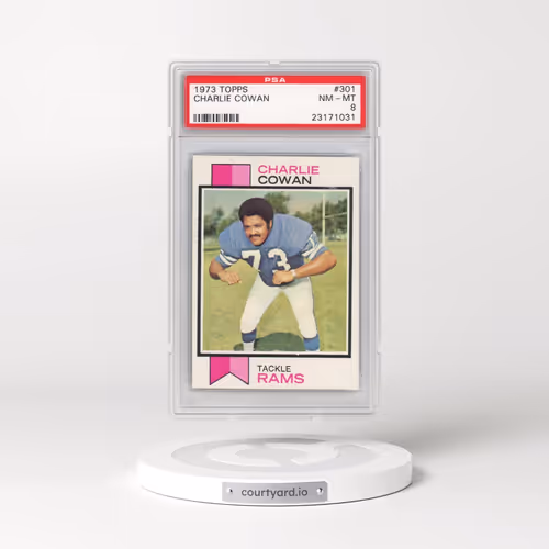 1973 Topps #301 Charlie Cowan (PSA 8 NM-MT)