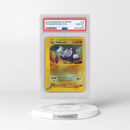 2003 Pokémon Skyridge #26 Poliwrath - Reverse Foil (PSA 10 GEM MINT)