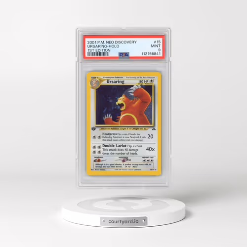 2001 Pokémon Neo Discovery #15 Ursaring - 1st Edition Holo (PSA 9 MINT)