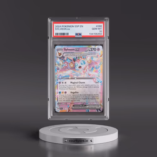 2024 Pokémon Ssp EN-Surging Sparks #086 Sylveon EX - Holo (PSA 10 GEM MINT)