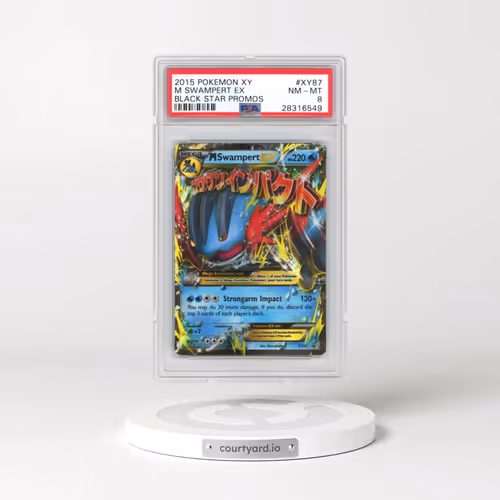 2015 Pokémon XY Black Star Promos #XY87 M Swampert EX - Holo (PSA 8 NM-MT)