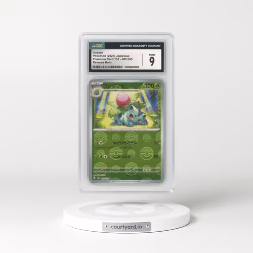 2023 Pokémon Card 151 #002/165 Ivysaur - Reverse Holo Poke Ball (CGC 9 MINT)