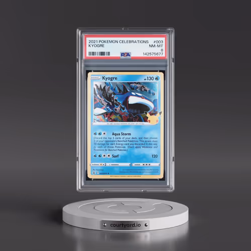 2021 Pokémon Celebrations #003 Kyogre (PSA 8 NM-MT)