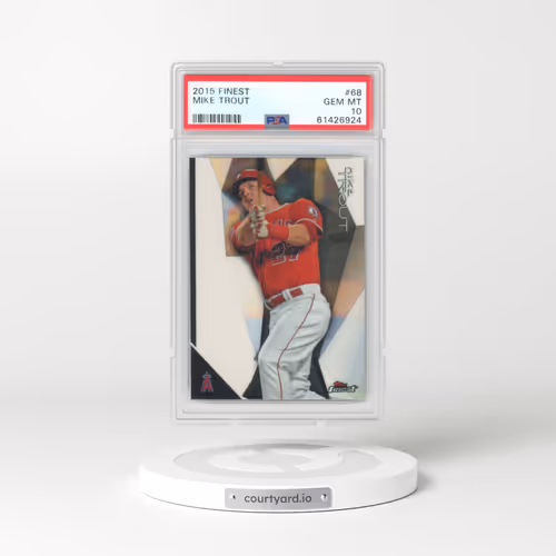 2015 Finest #68 Mike Trout (PSA 10 GEM MINT)