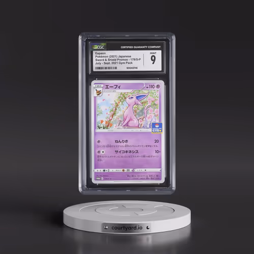 2019 Sword & Shield Promos #179/S-P Espeon - July - Sept. 2021 Gym Pack (CGC 9 MINT)
