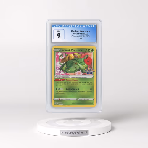 2022 Pokémon GO #004/078 Radiant Venusaur - Holo (CGC 9 MINT)
