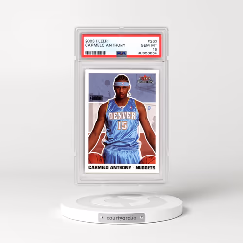 2003 Fleer Tradition #263 Carmelo Anthony (PSA 10 GEM MINT)