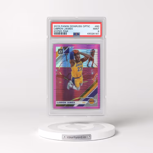 2019 Panini Donruss Optic #60 LeBron James - Hyper Pink (PSA 9 MINT)
