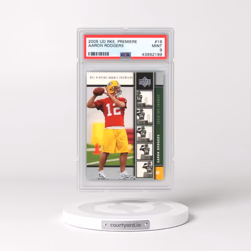 2005 Upper Deck Rookie Premiere #16 Aaron Rodgers (PSA 9 MINT)