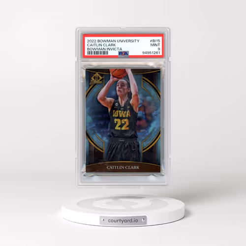2022 Bowman Chrome University Bowman Invicta #BI15 Caitlin Clark (PSA 9 MINT)