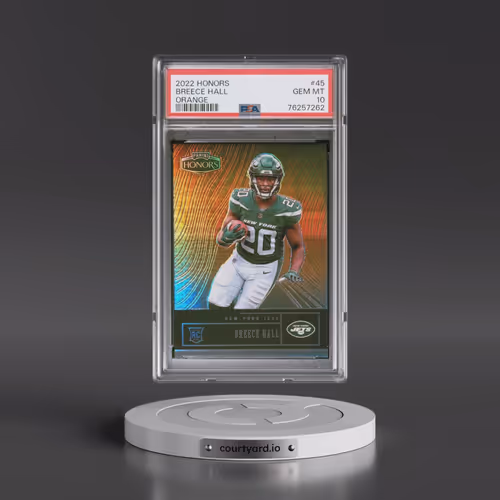 2022 Panini Honors #45 Breece Hall - Orange (PSA 10 GEM MINT)