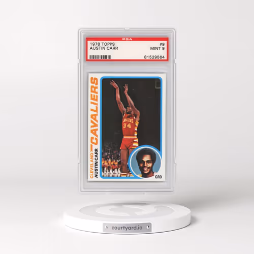 1978 Topps #9 Austin Carr (PSA 9 MINT)