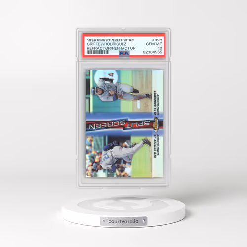 1999 Finest Split Screen #SS2 Griffey/Rodriguez - Refractor/Refractor (PSA 10 GEM MINT)