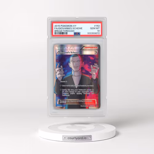 2015 Pokémon XY Breakthrough #162 Giovanni's Scheme - Full Art (PSA 10 GEM MINT)