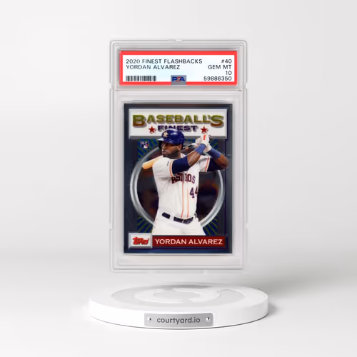 2020 Topps Finest Flashbacks #40 Yordan Alvarez (PSA 10 GEM MINT)