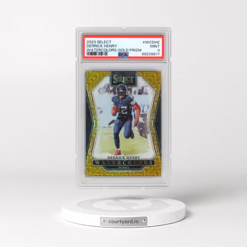 2023 Panini Select Watercolors #WCDHE Derrick Henry - Gold Prizm (PSA 9 MINT)