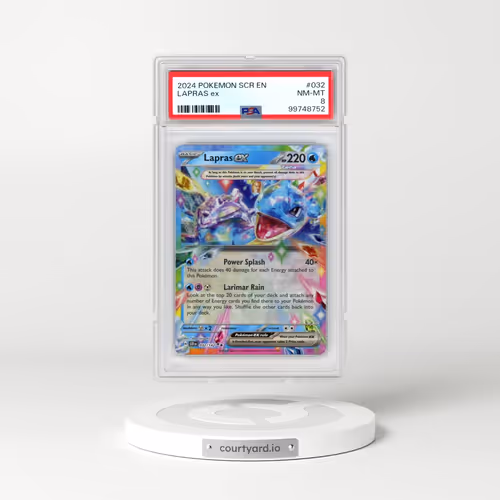 2024 Pokémon Scr EN-Stellar Crown #032 Lapras EX - Holo (PSA 8 NM-MT)