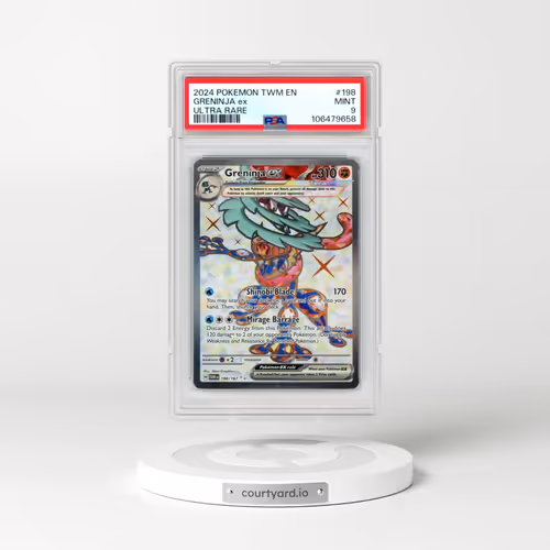 2024 Pokémon Twm EN-Twilight Masquerade #198 Greninja EX - Holo Ultra Rare (PSA 9 MINT)