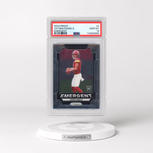 2024 Panini Prizm Emergent #2 Jayden Daniels (PSA 10 GEM MINT)