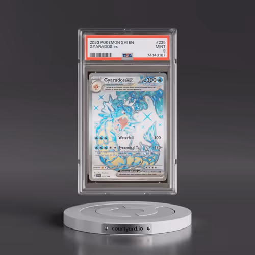 2023 Pokémon Svi EN-Scarlet & Violet #225 Gyarados EX - Holo Ultra Rare (PSA 9 MINT)