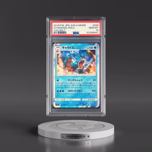 2018 Pokémon Sun & Moon Tag Bolt #028 Gyarados - Holo (PSA 10 GEM MINT)