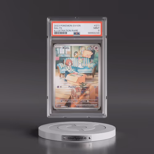 2023 Pokémon Svi EN-Scarlet & Violet #211 Ralts - Illustration Rare (PSA 9 MINT)