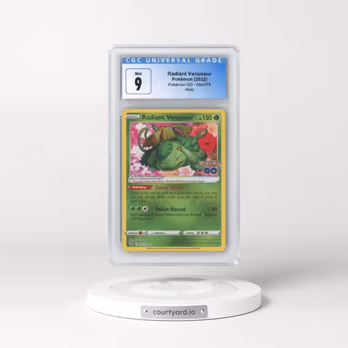 2022 Pokémon GO #004/078 Radiant Venusaur - Holo (CGC 9 MINT)