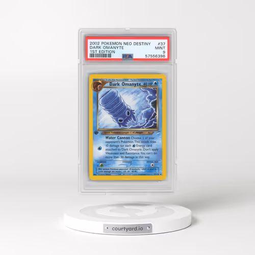 2002 Pokémon Neo Destiny #37 Dark Omanyte - 1st Edition (PSA 9 MINT)