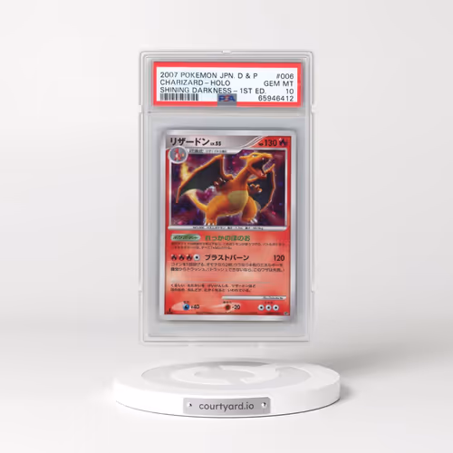 2007 Pokémon Diamond & Pearl Shining Darkness #006 Charizard - 1st Edition Holo (PSA 10 GEM MINT)
