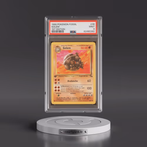 1999 Pokémon Fossil #36 Golem - 1st Edition (PSA 9 MINT)