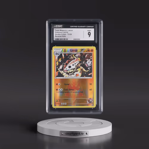 2015 Double Crisis #13/34 Team Magma's Lairon - Reverse Holo (CGC 9 MINT)