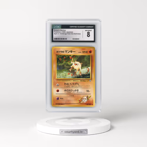 1999 Gym 2: Challenge from the Darkness #56 Blaine's Mankey (CGC 8 NM-MT)