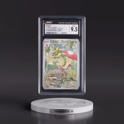 2024 Pokémon Ssp EN-Surging Sparks #210 Flapple - Illustration Rare (CGC 9.5 MINT+)