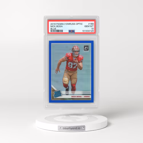 2019 Panini Donruss Optic #168 Nick Bosa - Blue (PSA 10 GEM MINT)