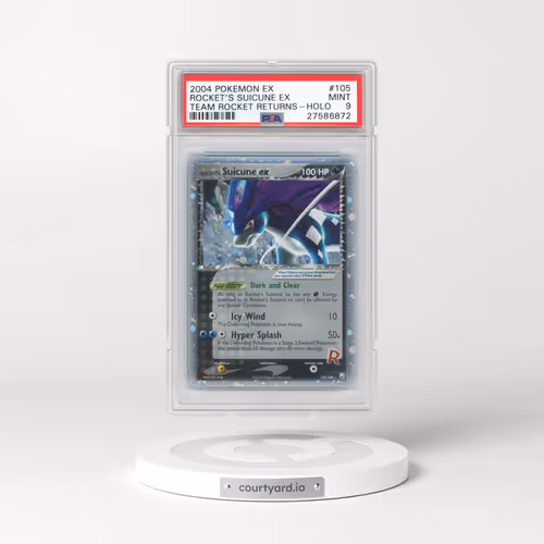 2004 Pokémon EX Team Rocket Returns #105 Rocket's Suicune EX - Holo Holo (PSA 9 MINT)