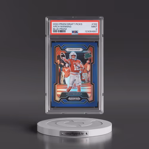 2024 Panini Prizm Draft Picks #192 Arch Manning - Blue Prizm (PSA 9 MINT)