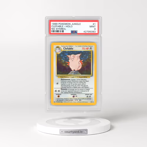 1999 Jungle #1 Clefable - Holo No Symbol (PSA 9 MINT)