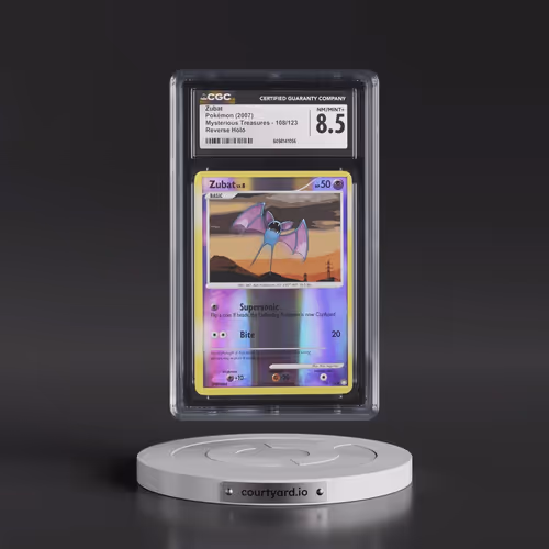 2007 Mysterious Treasures #108/123 Zubat - Reverse Holo (CGC 8.5 NM-MT+)