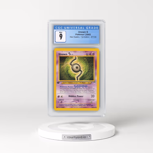 2002 Neo Destiny #87/105 Unown S - 1st Edition 1st Edition (CGC 9 MINT)