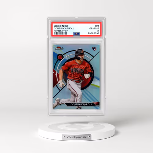 2023 Topps Finest #24 Corbin Carroll - Refractor (PSA 10 GEM MINT)