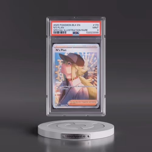 2025 Pokémon Blk EN-Black Bolt #170 N's Plan - Special Illustration Rare (PSA 9 MINT)