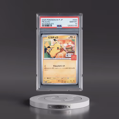 2025 Pokémon M-P Promo #020 Pikachu - McDonald's (PSA 10 GEM MINT)