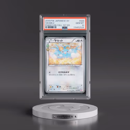 2016 Pokémon XY Pokekyun Collection #028 Swablu - 1st Edition (PSA 10 GEM MINT)