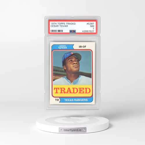 1974 Topps Traded #538T Cesar Tovar (PSA 7 NM)