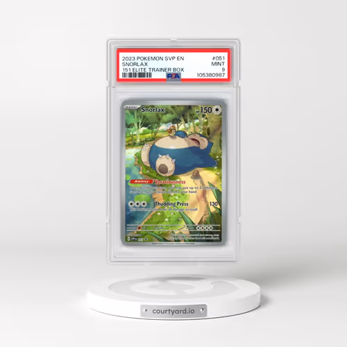 2023 Pokémon Svp EN-SV Black Star Promo #051 Snorlax - 151 Elite Trainer Box (PSA 9 MINT)