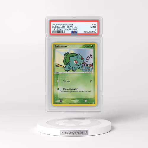 2006 Pokémon EX Crystal Guardians #45 Bulbasaur - Reverse Foil (PSA 9 MINT)